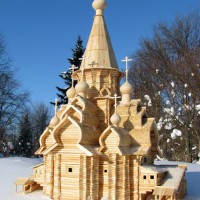 Макет церкви Св. Троицы г. Томск. М 1:50, октябрь 2010-февраль 2011