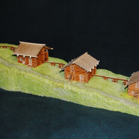 Каскад водяных мельниц. Середина XIХ в. Деревня Владимировка. Иркутская область. М 1:100. 2025 г. 