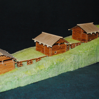 Каскад водяных мельниц. Середина XIХ в. Деревня Владимировка. Иркутская область. М 1:100. 2025 г. 