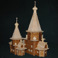Собор Успения Пресвятой Богородицы. 1711-1717 гг. г. Кемь. Карелия. М1:100. 2023-2024 гг.