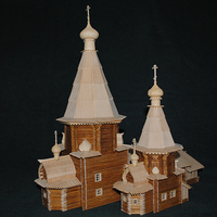 Собор Успения Пресвятой Богородицы. 1711-1717 гг. г. Кемь. Карелия. М1:100. 2023-2024 гг.