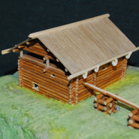 Каскад водяных мельниц. Середина XIХ в. Деревня Владимировка. Иркутская область. М 1:100. 2025 г. 